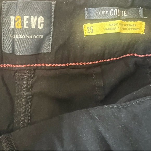 Maeve Colette Wide Pant Leg Crop Black Tailored Trouser Size 25 - Picture 5 of 7